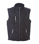 JRC 987305 Black, Waterproof Work Vest, S