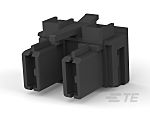 TE Connectivity, Positive Lock 250 2 Way Nylon Crimp Terminal Housing, Black