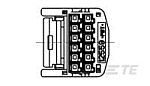 TE Connectivity, AMP Receptacle 12 Way Housing For Female Terminals for use with Female Terminals