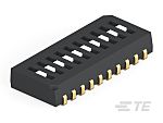 TE Connectivity 10 Way Surface Mount DIP Switch SPST, Recessed Actuator