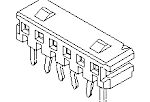 52418 Series Right Angle Board Mount PCB Socket, 3-Contact, 1-Row, 2mm Pitch, Through Hole Termination