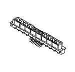 Molex 85056 42 Way 2.54mm Pitch, Type M, 3 Row, Right Angle DIN 41612 Connector, Socket
