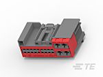 TE Connectivity Get .64 Connector System Series Cable Mount Housing, 22 Contact(s), 2.54 mm, 5 mm Pitch, 2 Row(s)