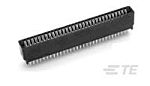 TE Connectivity 3-6437 Series Edge Connector, Board Mount, 44-Contacts, 2.54mm Pitch, 2-Row, Through Hole Termination