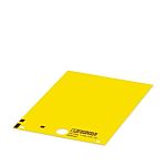 Phoenix Contact US-EML Yellow on Yellow Cable Labels, 140 mm Length, 104 mm Width, 140mm Label Length, 104mm Label Width