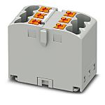 Phoenix Contact Distribution Block, 6 Way, 2.5mm², 22.5A, 440 V, Grey