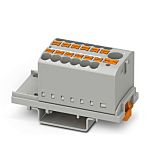 Phoenix Contact Distribution Block, 12 Way, 2.5mm², 22.5A, 440 V, Grey