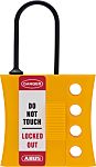 ABUS Yellow 4-Lock Plastic Lockout Device, 9mm Attachment