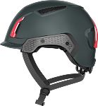 ABUS Abus Grey Safety Helmet with Chin Strap, Adjustable, Ventilated