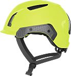 ABUS Abus Yellow Safety Helmet with Chin Strap, Adjustable, Ventilated