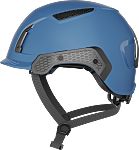 ABUS Abus Blue Safety Helmet with Chin Strap, Adjustable, Ventilated