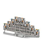 Phoenix Contact 4-Way DIN Rail Earth Terminal Block, 2.5mm², 0.14 → 4 mm² Wire, Push In, Polyamide Housing
