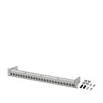 Phoenix Contact Grey Sheet Steel Galvanised Patch Panel, 43.6 x 482.6 x 83.4mm