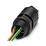 Phoenix Contact Panel Feed Through, 3 Way, 17.5A, Male, QPD W 2PE1, Front Mount, 690 V