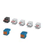 Phoenix Contact, MACX, 3 Way, , Pluggable Terminal Block, Plug, Push In Termination, 1584393