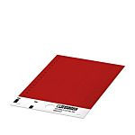 Phoenix Contact US-EML Red on Red Cable Labels, 8 mm Length, 27 mm Width, 7.93mm Label Length, 27mm Label Width