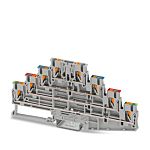 Phoenix Contact 4-Way DIN Rail Earth Terminal Block, 2.5mm², 0.14 → 4 mm² Wire, Push In, Polyamide Housing