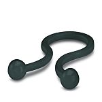 Phoenix Contact Black Silicone Twist Tie, 12.7mm Max. Bundle
