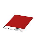 Phoenix Contact US-EML Red on Red Cable Labels, 15 mm Length, 27 mm Width, 14.9mm Label Length, 26.9mm Label Width
