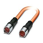 Phoenix Contact Connector, 4+4+4+PE Contacts, Thread Mount, M23 Connector, Plug and Socket, Male and Female Contacts,