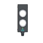 RAFI Momentary Contact Control Station Switch, 2 Cutouts, Transparent, IP65