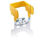 RAFI Yellow Push Button Flip Guard for Use with E Box Protective Collar, 60.5 x 57 x 57.5mm