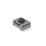 RAFI Black Tactile Switch, 1NO 100mA 6.4mm PCB