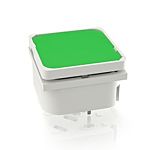 RAFI Green Tactile Switch, 1NO 100000mA 19.05mm Panel Mount