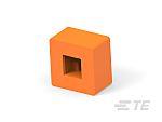 Tapa de botón pulsador, Color Naranja, para uso con Interruptores