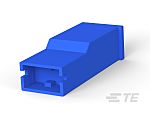 TE Connectivity 1 Way Polyamide Crimp Terminal Housing, Blue