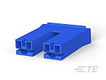 TE Connectivity, 1-520935-5 2 Way Nylon Crimp Terminal Housing, Blue