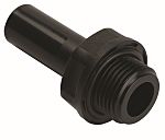 RS PRO Straight Threaded Adaptor, Push In 6 mm to G 1/4, Threaded Connection Style