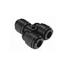RS PRO Double Y Tube-to-Tube Adaptor, Push In 8 mm to Push In 8 mm, Push-in Connection Style