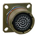 Amphenol Limited, D38999 19 Way Wall Mount MIL Spec Circular Connector ReceptacleGreen, Pin Contacts,Shell Size 15,