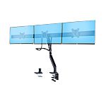StarTech.com Desk Clamp & Bolt-Through Mounting Monitor Arm for 3 x Screen, 27in Screen Size
