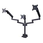 StarTech.com Desk Clamp & Bolt-Through Mounting Monitor Arm for 3 x Screen, 27in Screen Size