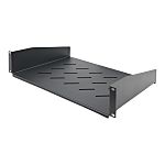 StarTech.com CABSHELFV2U Series Black Shelf, 2U, 11.3kg Load, 483mm x 315mm