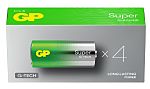 Gp Batteries GP Batteries Super Alkaline 1.5V Alkaline Manganese Dioxide C Batteries