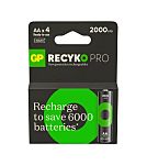 Gp Batteries GP Recyko Pro AA NiMH Rechargeable AA Battery, 2.05Ah, 1.2V - Pack of 4