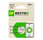 Gp Batteries 210mAh NiMH 9V Rechargeable Battery