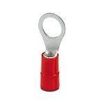 Phoenix Contact Uninsulated Ring Terminal, M10mm Stud Size, Red