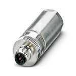 Phoenix Contact, SACC-M12MSL-4PL-CM SH IP65 Silver Cable Mount 4P Power Connector Plug, Rated At 16A, 63 V dc