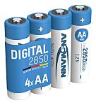 Ansmann AA NiMH Rechargeable AA Batteries, 2.85Ah, 1.2V - Pack of 4
