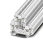Phoenix Contact 1237651 UTTB Series White, 4mm², 2-Level, Screw Termination