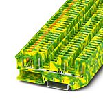 Phoenix Contact 1-Way PT 4-QUATTRO-PE Earth Terminal Block, 0.2 → 6mm², 24 → 10 AWG Wire, Push In,