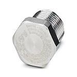 Phoenix Contact Stopping Plug, M20, 20mm Hole Diameter, Nickel Plated Brass, 20mm Diameter, Threaded