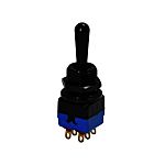APEM Toggle Switch, Panel Mount, DPST, Solder Lug Terminal, 30V dc