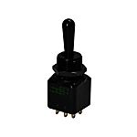 APEM Toggle Switch, Panel Mount, On-(On), DPST, Solder Lug Terminal, 30V dc