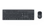 Hama F2173056 Wireless Multimedia Keyboard and Mouse Set, QWERTZ (German), Black