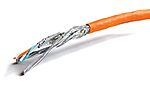 DatwylerCU 7702 Cat7, Orange Unterminated to, S/FTP Shielded, Unterminated FRNC Sheath